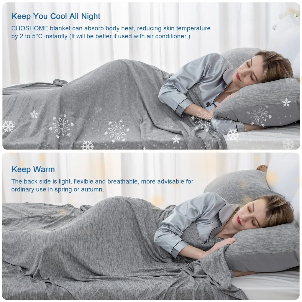 2023 New Cooling Blankets Smooth Air Condition Comforter Lightweight Summer Quilt Cool Feeling Fibre Skin-Friendly Breathable